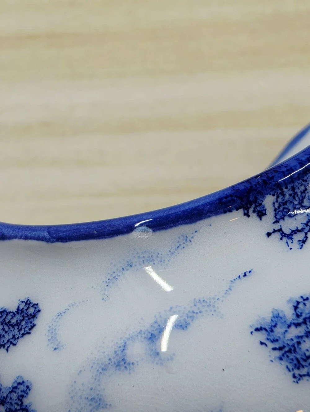 Aures French Toile de Jouy Style Creamer Hand Painted Blue & White Ceramic